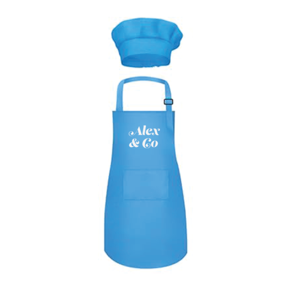 Chef's Hat & Apron - Blue