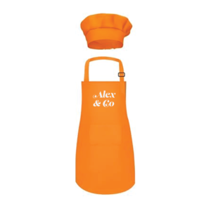 Chef's Hat & Apron - Orange