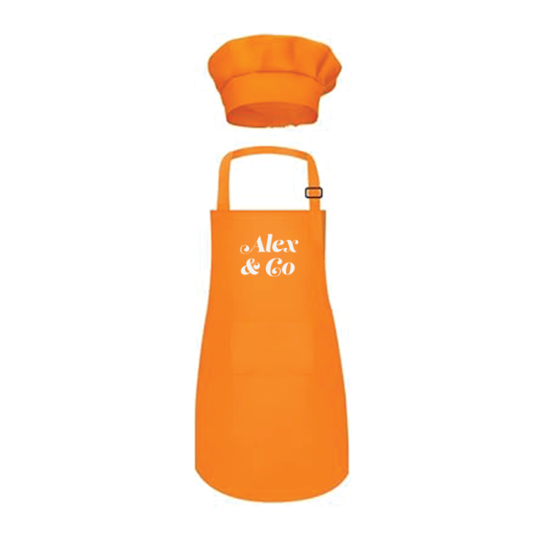 Chef's Hat & Apron - Orange